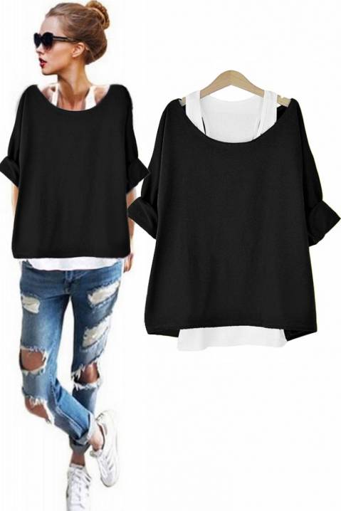 Дамска блуза POLANA BLACK, Цвят: черен, IVET.BG - Твоят онлайн бутик.