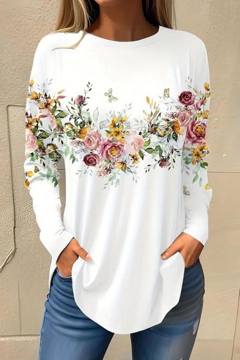 Дамска блуза SURENDA, Цвят: бял, IVET.BG - Твоят онлайн бутик.