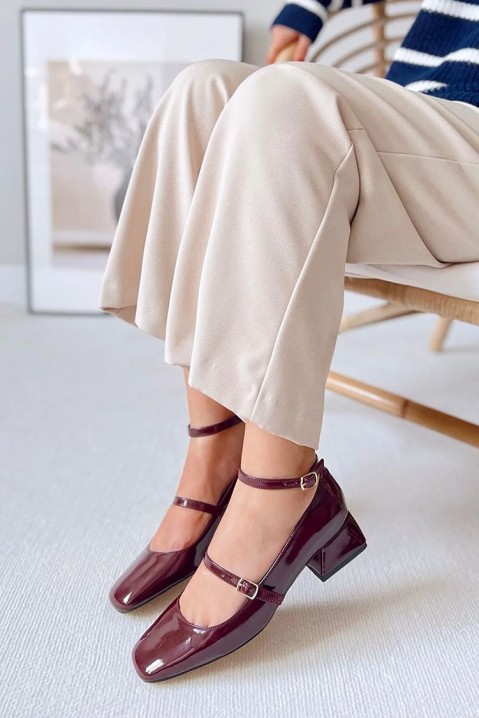 Дамски обувки NONTENA BORDO, Цвят: бордо, IVET.BG - Твоят онлайн бутик.