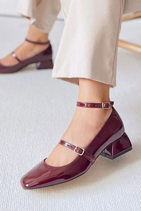 Дамски обувки NONTENA BORDO, Цвят: бордо, IVET.BG - Твоят онлайн бутик.