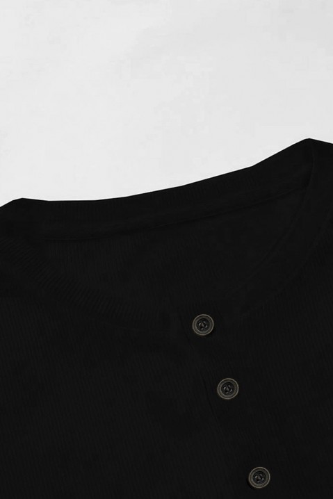 Мъжка тениска BRUNETO BLACK, Цвят: черен, IVET.BG - Твоят онлайн бутик.