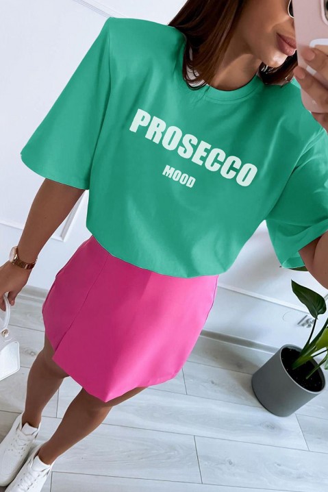 Тениска GORFELDA GREEN, Цвят: зелен, IVET.BG - Твоят онлайн бутик.