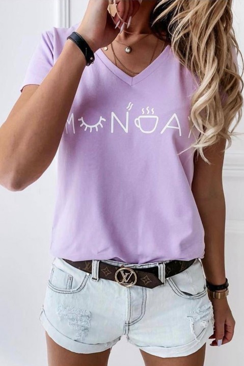 Тениска KROLILDA LILA, Цвят: лилав, IVET.BG - Твоят онлайн бутик.