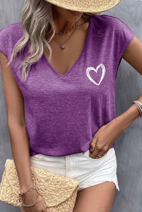 Тениска NIOMEGA LILA, Цвят: лилав, IVET.BG - Твоят онлайн бутик.