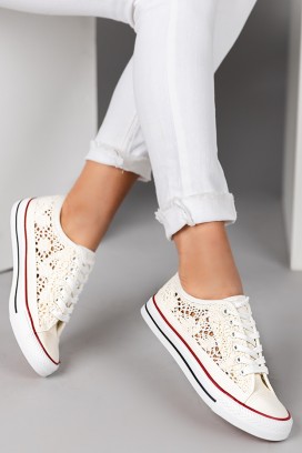 дамски кецове LACY WHITE