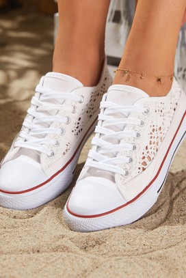 дамски кецове LACY WHITE