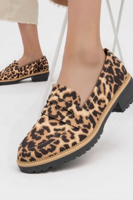 дамски мокасини MOKANINZA BEIGE