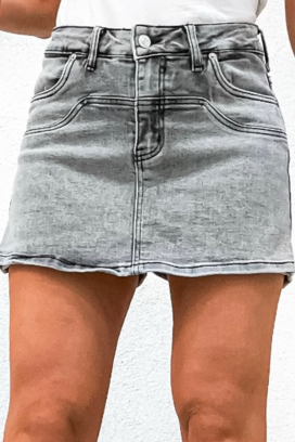 дамска пола-панталон в актуален сив деним SIVALZA