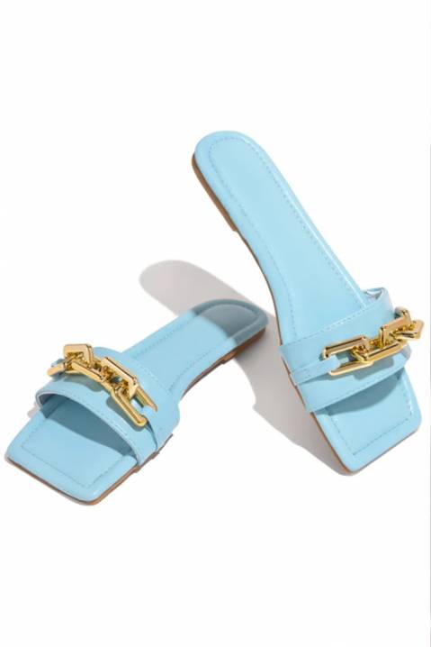 Дамски чехли DEVORTA SKY, Цвят: небесно синьо, IVET.BG - Твоят онлайн бутик.