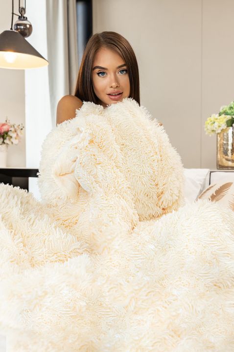 Одеяло BERKILA ECRU 200x220 cm, Цвят: екрю, IVET.BG - Твоят онлайн бутик.