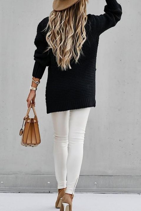 Пуловер LAKLARA BLACK, Цвят: черен, IVET.BG - Твоят онлайн бутик.