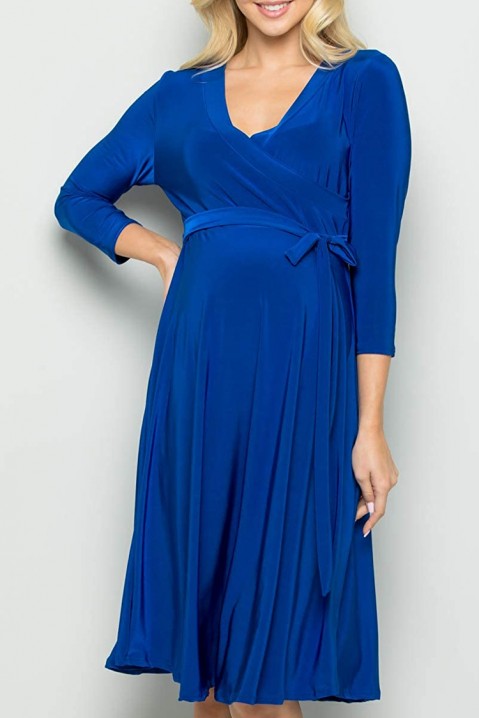 Рокля за бременни ENDERITA, Цвят: син, IVET.BG - Твоят онлайн бутик.