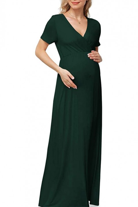 Рокля за бременни VERDONA GREEN, Цвят: зелен, IVET.BG - Твоят онлайн бутик.