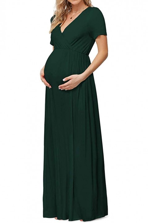 Рокля за бременни VERDONA GREEN, Цвят: зелен, IVET.BG - Твоят онлайн бутик.