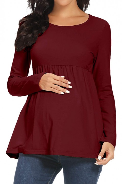 Блуза за бременни TAMARITA BORDO, Цвят: бордо, IVET.BG - Твоят онлайн бутик.