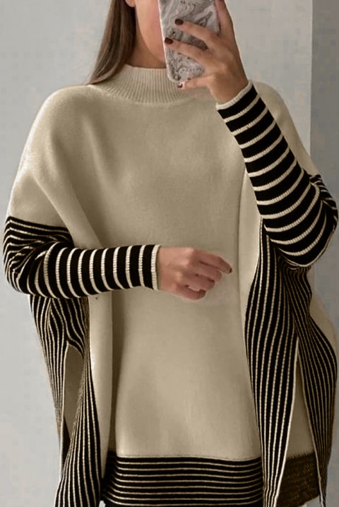 Пуловер VALNETA ECRU, Цвят: многоцветен, IVET.BG - Твоят онлайн бутик.