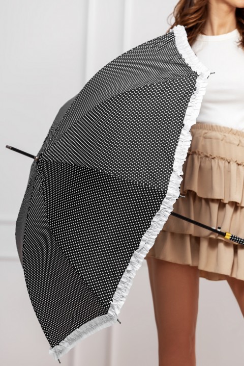 Чадър DOLIMANA BLACK, Цвят: черно и бяло, IVET.BG - Твоят онлайн бутик.
