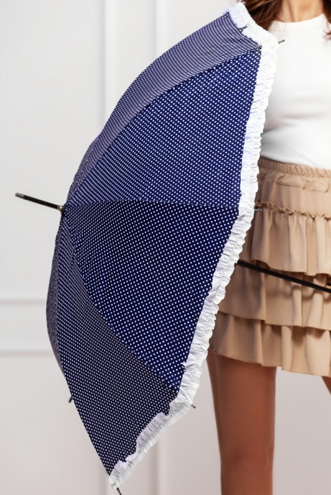 Чадър DOLIMANA NAVY, Цвят: тъмносин с бял, IVET.BG - Твоят онлайн бутик.
