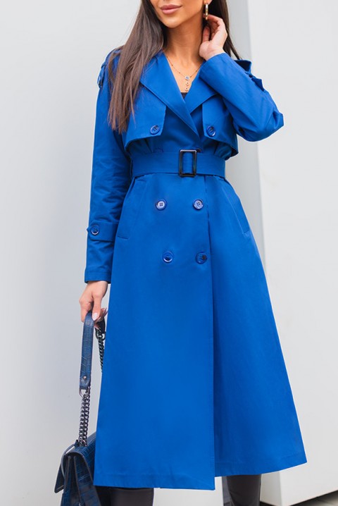 Шлифер ADALIA BLUE, Цвят: син, IVET.BG - Твоят онлайн бутик.