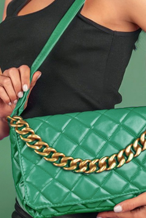 Дамска чанта HERMENA GREEN, Цвят: зелен, IVET.BG - Твоят онлайн бутик.