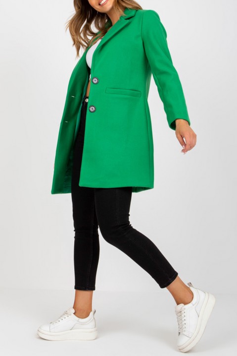 Палто YOLINDA GREEN, Цвят: зелен, IVET.BG - Твоят онлайн бутик.