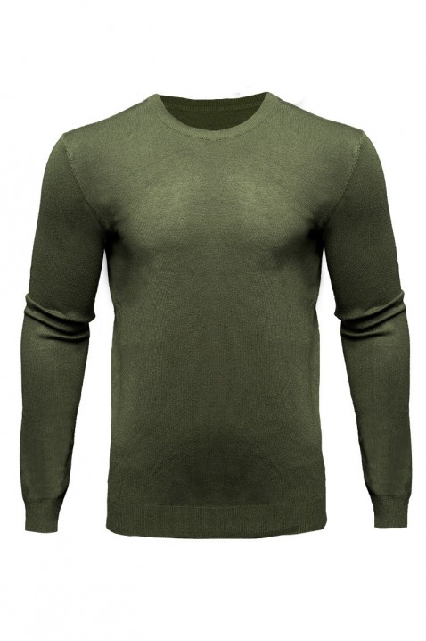 Мъжки пуловер RODOS KHAKI, Цвят: зелен, IVET.BG - Твоят онлайн бутик.