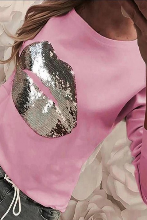 Дамска блуза BASKELA PUDRA, Цвят: пудра, IVET.BG - Твоят онлайн бутик.