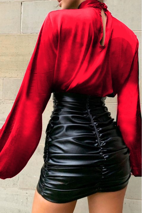 Рокля LUNITA RED, Цвят: черно и червено, IVET.BG - Твоят онлайн бутик.