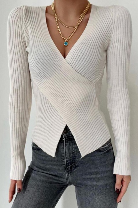 Дамска блуза FENIFA WHITE, Цвят: бял, IVET.BG - Твоят онлайн бутик.