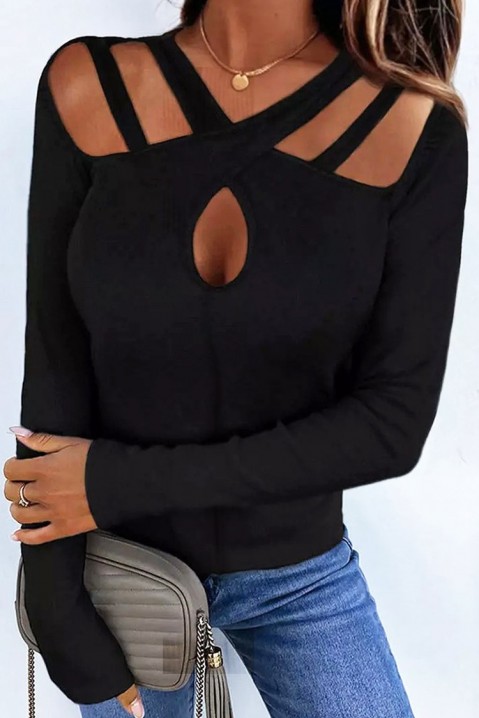 Дамска блуза FORTEZA, Цвят: черен, IVET.BG - Твоят онлайн бутик.