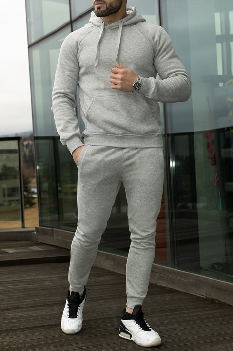 Мъжки спортен комплект LARENTO GREY, Цвят: сив, IVET.BG - Твоят онлайн бутик.