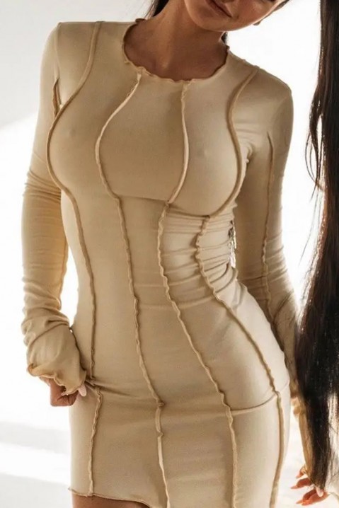 Рокля GREMOLDA BEIGE, Цвят: беж, IVET.BG - Твоят онлайн бутик.