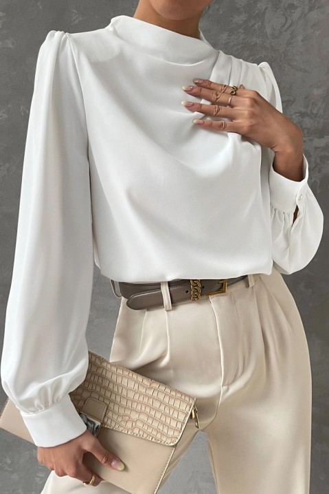 Дамска блуза KARBIDA, Цвят: бял, IVET.BG - Твоят онлайн бутик.