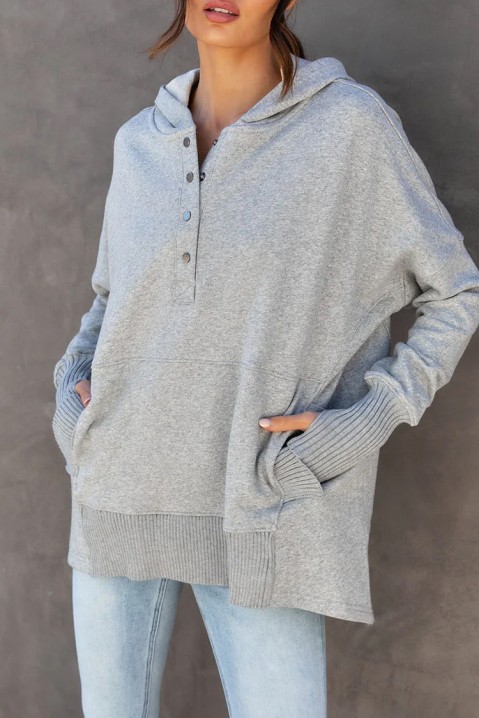 Суичър RAMONSA GREY, Цвят: сив, IVET.BG - Твоят онлайн бутик.