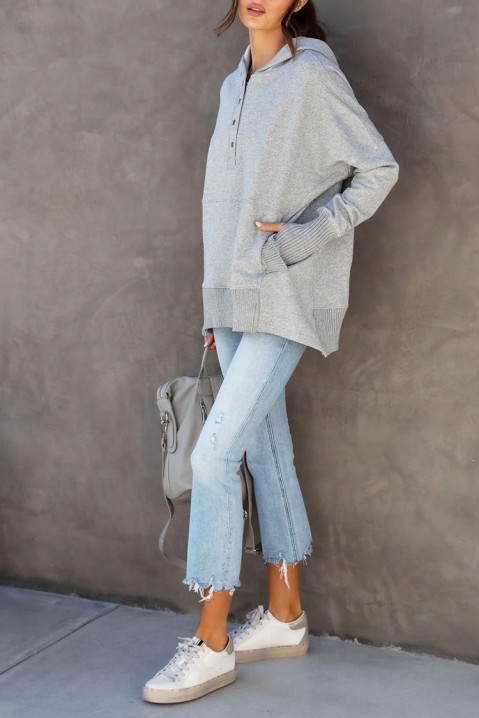 Суичър RAMONSA GREY, Цвят: сив, IVET.BG - Твоят онлайн бутик.