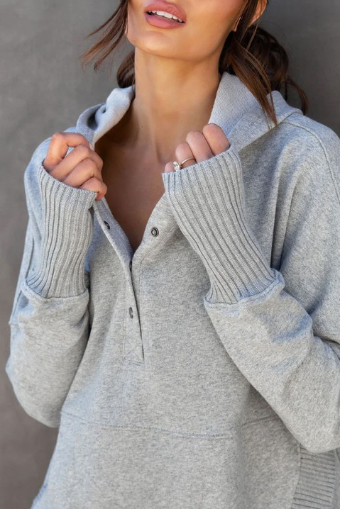 Суичър RAMONSA GREY, Цвят: сив, IVET.BG - Твоят онлайн бутик.