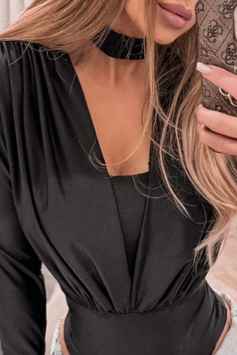 Боди - блуза RUBIALA BLACK, Цвят: черен, IVET.BG - Твоят онлайн бутик.