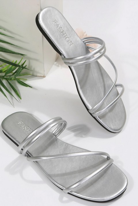 Дамски чехли RETERGA SILVER, Цвят: сребърен, IVET.BG - Твоят онлайн бутик.