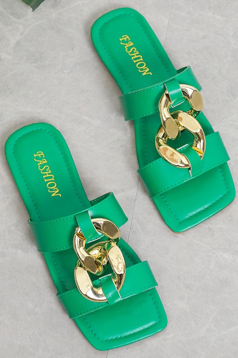Дамски чехли LENOLTA GREEN, Цвят: зелен, IVET.BG - Твоят онлайн бутик.