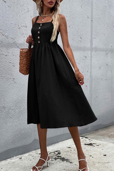 Рокля SIRINDA BLACK, Цвят: черен, IVET.BG - Твоят онлайн бутик.