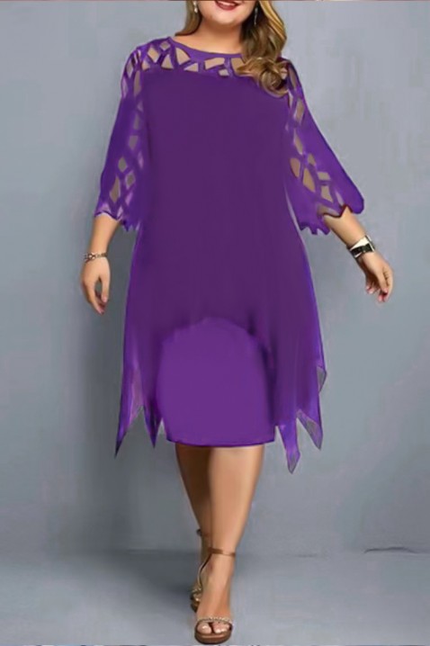 Рокля MAXILARA PURPLE, Цвят: лилав, IVET.BG - Твоят онлайн бутик.