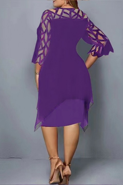 Рокля MAXILARA PURPLE, Цвят: лилав, IVET.BG - Твоят онлайн бутик.
