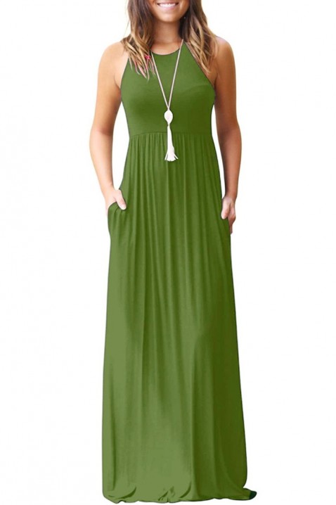 Рокля KARDAMONA GREEN, Цвят: зелен, IVET.BG - Твоят онлайн бутик.