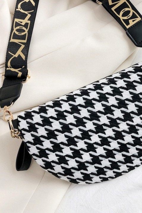 Дамска чанта KALALMA, Цвят: черно и бяло, IVET.BG - Твоят онлайн бутик.