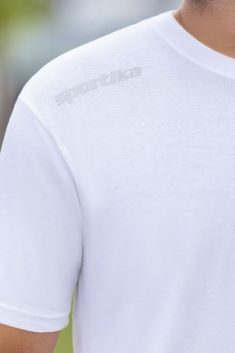 Мъжка тениска DOTENO WHITE, Цвят: бял, IVET.BG - Твоят онлайн бутик.