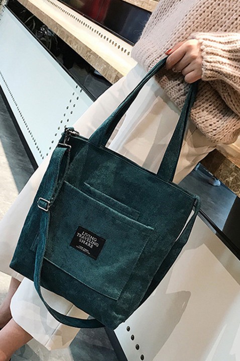 Дамска чанта RASONA PETROL, Цвят: петрол, IVET.BG - Твоят онлайн бутик.