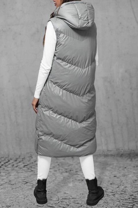 Елек APRONIA GREY, Цвят: сив, IVET.BG - Твоят онлайн бутик.