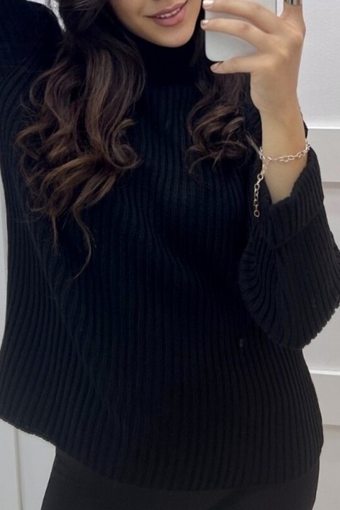 Пуловер PRALOMA BLACK, Цвят: черен, IVET.BG - Твоят онлайн бутик.