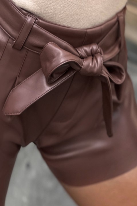 Къси панталонки MOROLZA BROWN, Цвят: кафяв, IVET.BG - Твоят онлайн бутик.