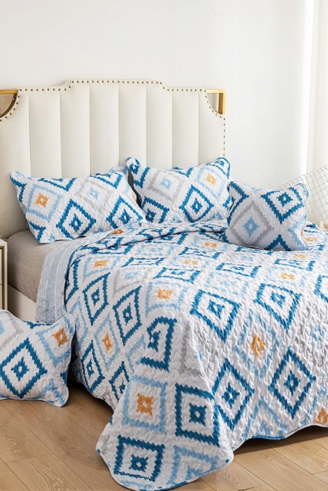 Комплект покривало за легло BELINZA 220х240 cm, Цвят: син, IVET.BG - Твоят онлайн бутик.